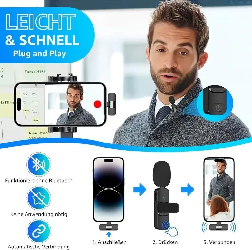 Wireless Lavalier Microphone Type-C