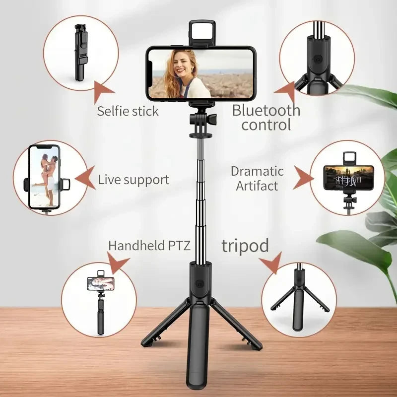 Expandable iPhone Tripod Selfie Stick